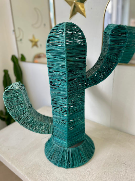 Cactus en raphia - Vert