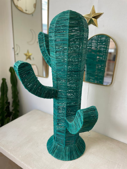 Cactus en raphia - Vert